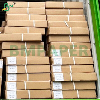 Gulungan Kertas Plotter CAD 20lb Gambar Jelas Pencetakan Format Besar