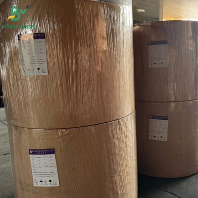 Gulungan Kertas Putih Tanpa Lapisan 40GSM Lebar 840MM untuk Kemasan Sepatu dan Tekstil