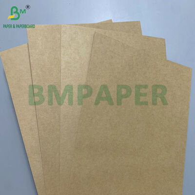 Kertas Wadah Makanan Kraft Cokelat Ramah Lingkungan & Tahan Minyak 200gsm 250gsm untuk Kotak Makan Siang Kotak Bawa Pulang