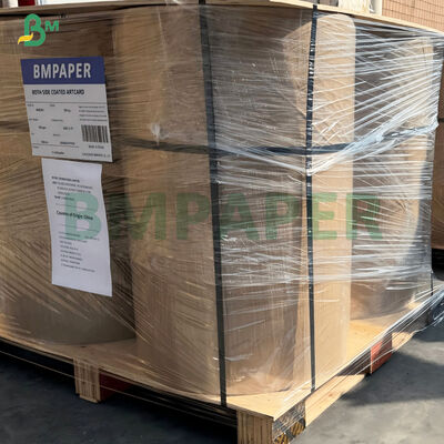 Kertas Kraft Bergaris Coklat 60G Kekuatan Mekanis Tinggi
