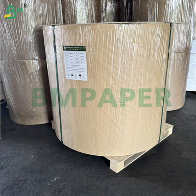 Natural Brown Strip Kraft Wrapping Paper MG Satu Sisi 50gm