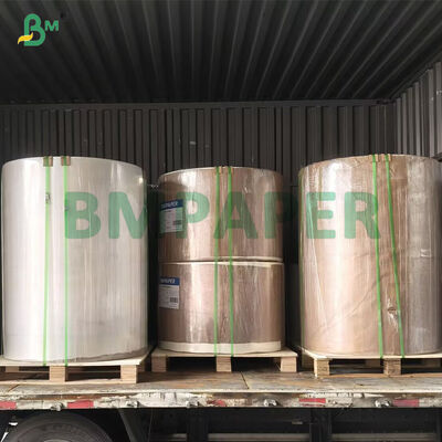 Putih Top Semi - Gloss Satu Sisi Silikon Lapisan Label Glassine Paper Roll