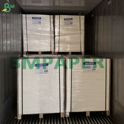 Uncoated Absorbent Pulpboard Untuk Coasters Clean Cream White Shade
