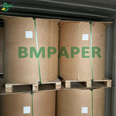 Kertas kraft bergaris cokelat alami 30 - 70 Gsm Untuk kemasan & pencetakan