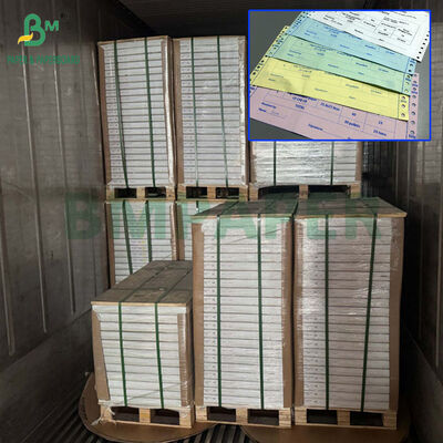 65 gram NCR Paper 3 Lapisan Atas Putih Tengah Warna Untuk Multi Copy Invoice 8.5 X 11 inci