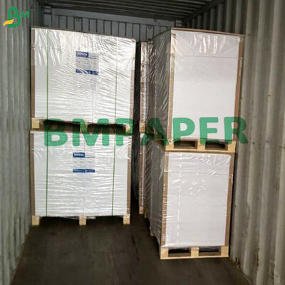 Linen berlapis dua sisi selesai biru inti kartu bermain stok 12pt 14pt