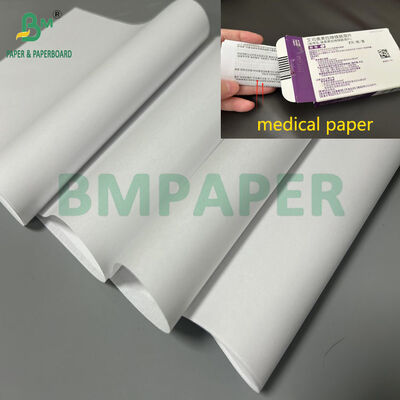 40 gr Kertas Medis Putih Tanpa Lapisan Untuk Selebaran Farmasi 57 X 90cm